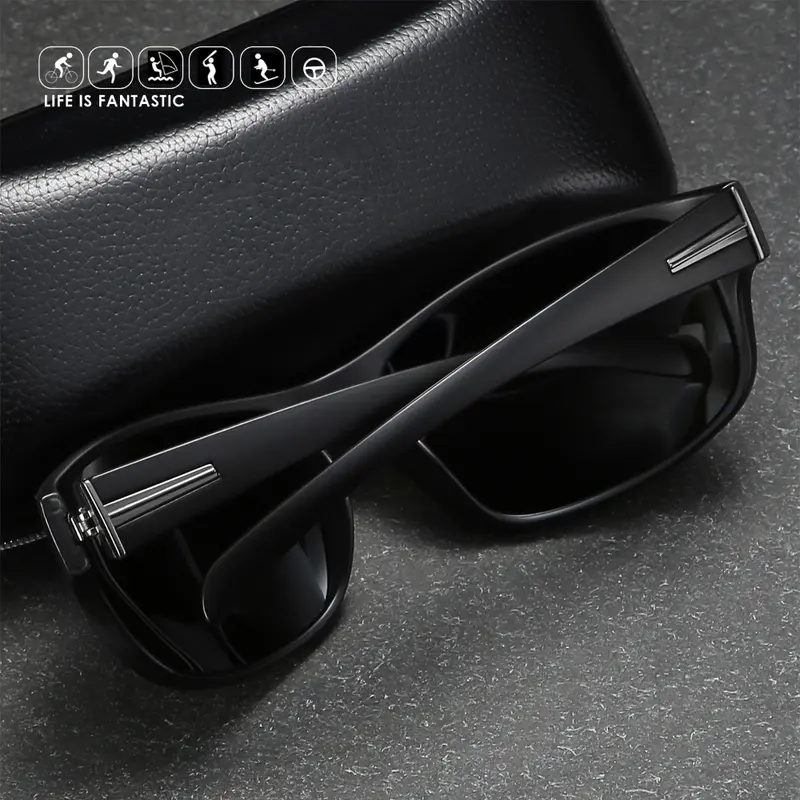 Gafas retro polarizadas cuadradas