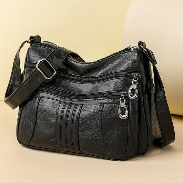 Bolso bandolera sencillo de piel suave