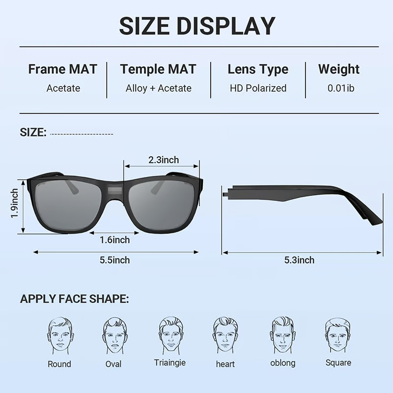 🔥OFERTA DEL DÍA DEL PADRE🔥 - Gafas de sol fotocromáticas polarizadas inteligentes