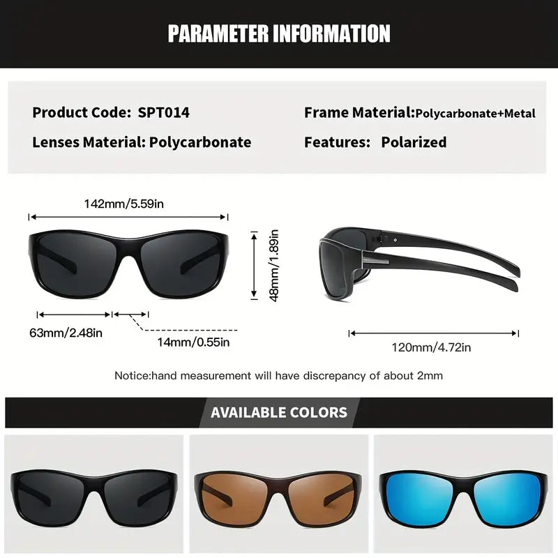 Gafas retro polarizadas cuadradas