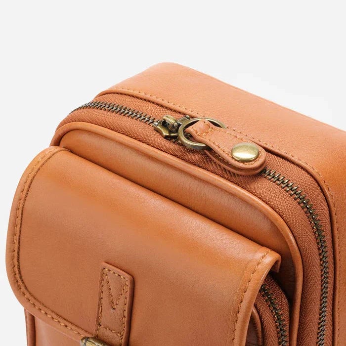 Bolso bandolera de piel