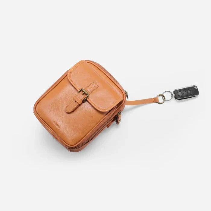 Bolso bandolera de piel