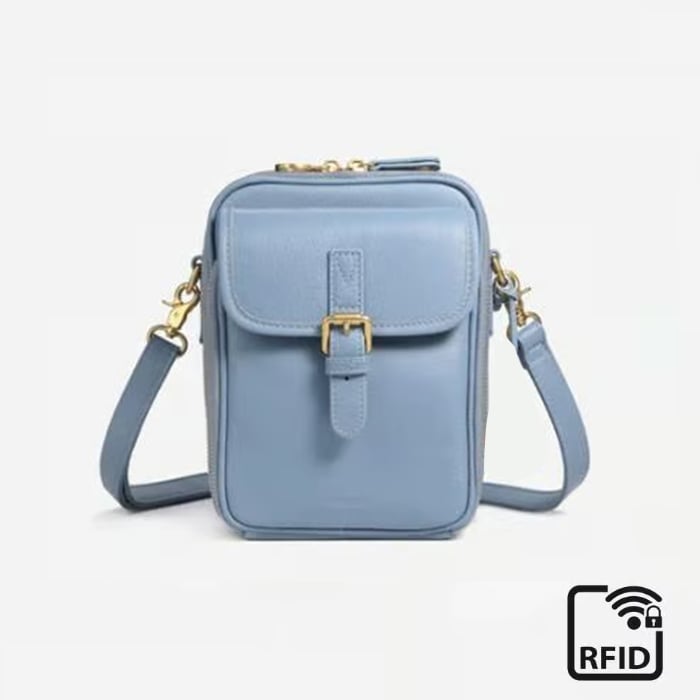 Bolso bandolera de piel