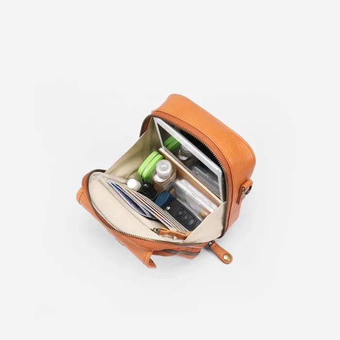 Bolso bandolera de piel