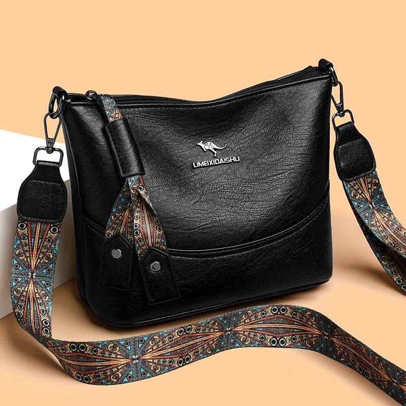 Bolso bandolera vintage multicapa