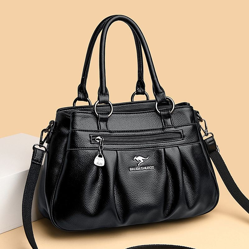 Bolso de mano de cuero