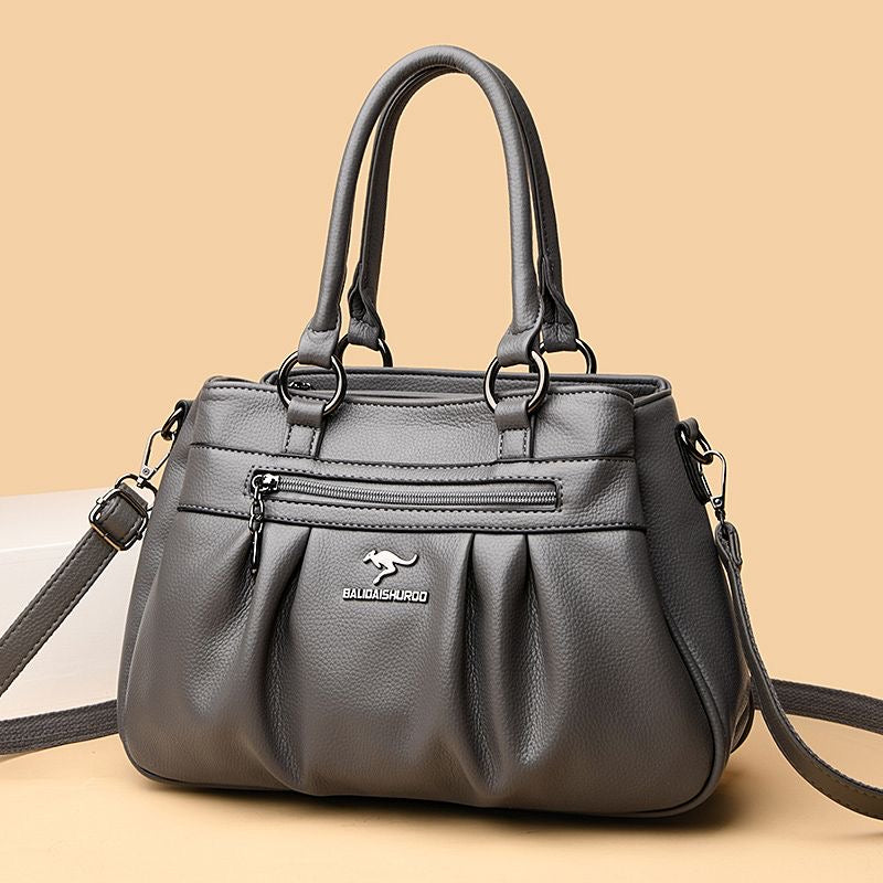 Bolso de mano de cuero