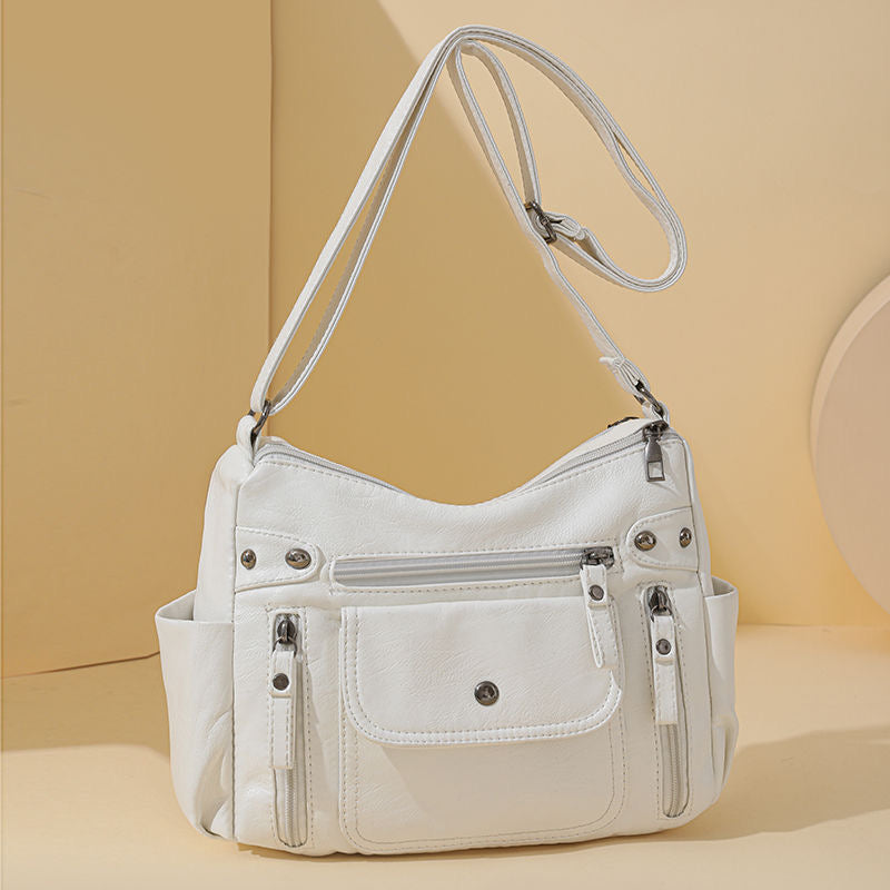 Bolso bandolera de piel sencillo