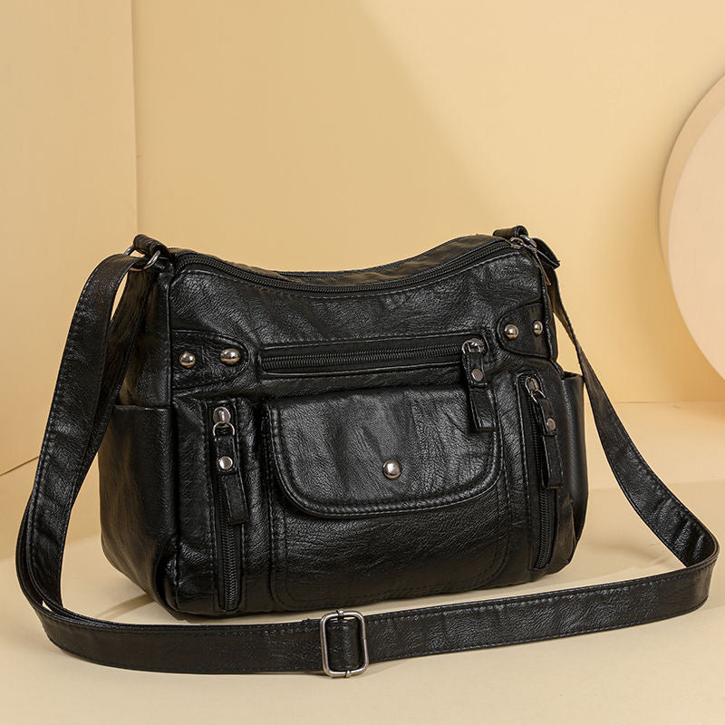 Bolso bandolera de piel sencillo