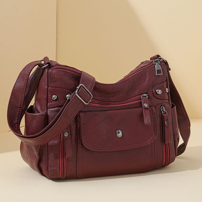 Bolso bandolera de piel sencillo