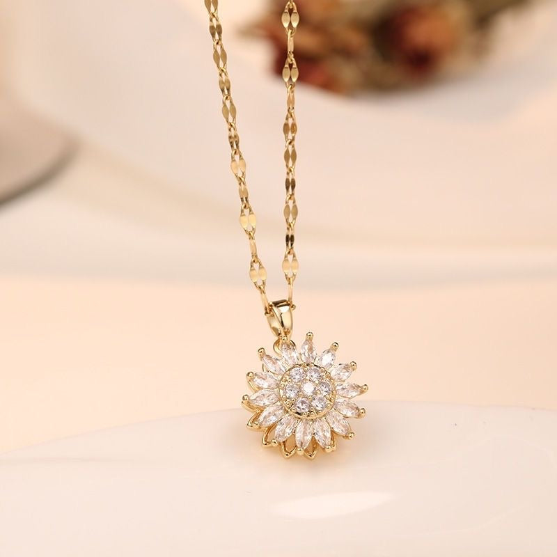 Collar de girasol giratorio