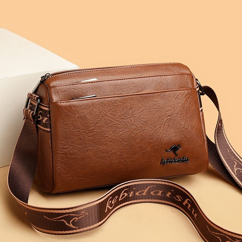 Bolso bandolera de cuero vintage