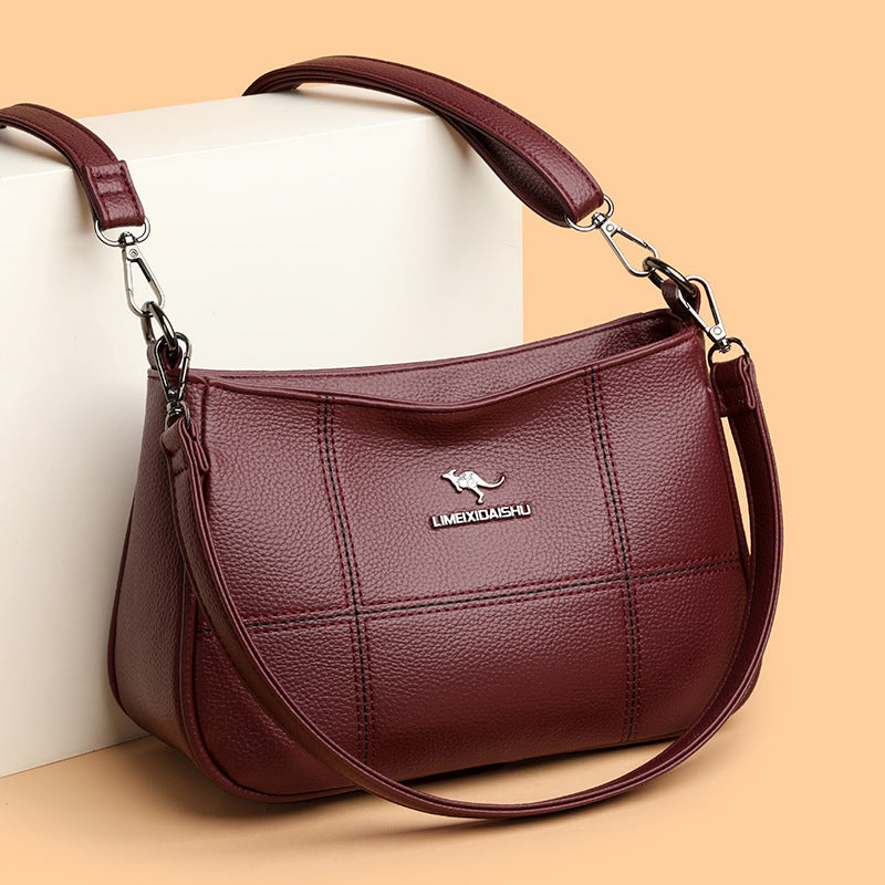 Bolso bandolera cuadrado pequeño con textura