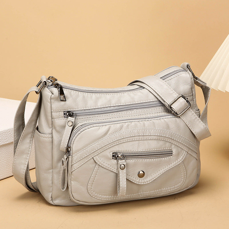 Bolso bandolera de piel 100% auténtica