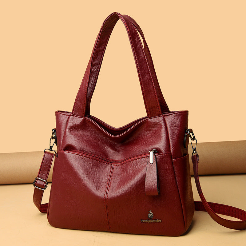 Bolso de piel de gran capacidad