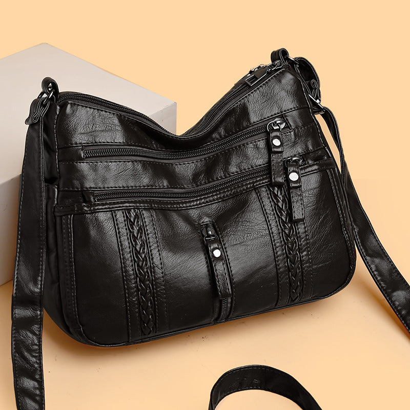ModaEstila™ | Bolso bandolera de piel vintage