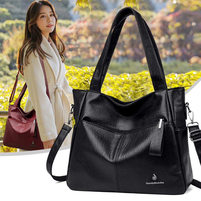 Bolso de piel de gran capacidad