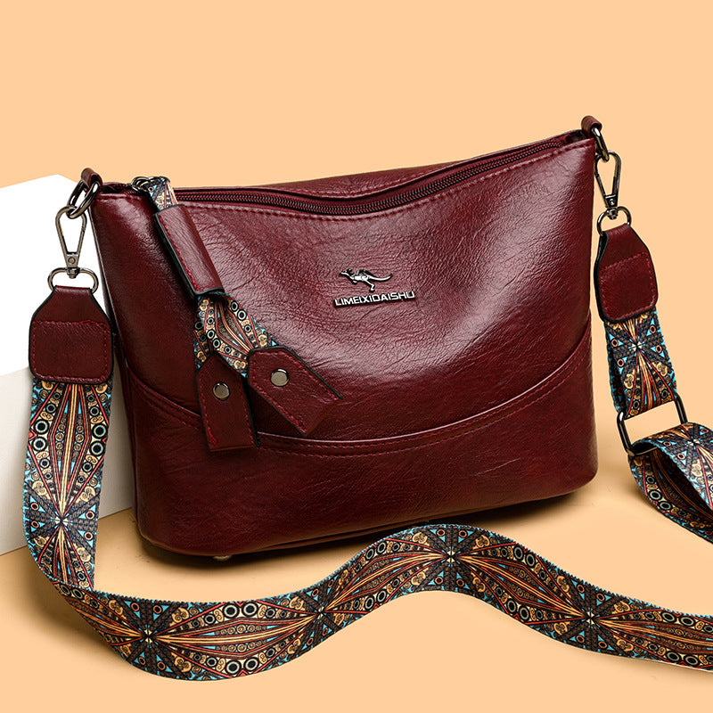 Bolso bandolera vintage multicapa