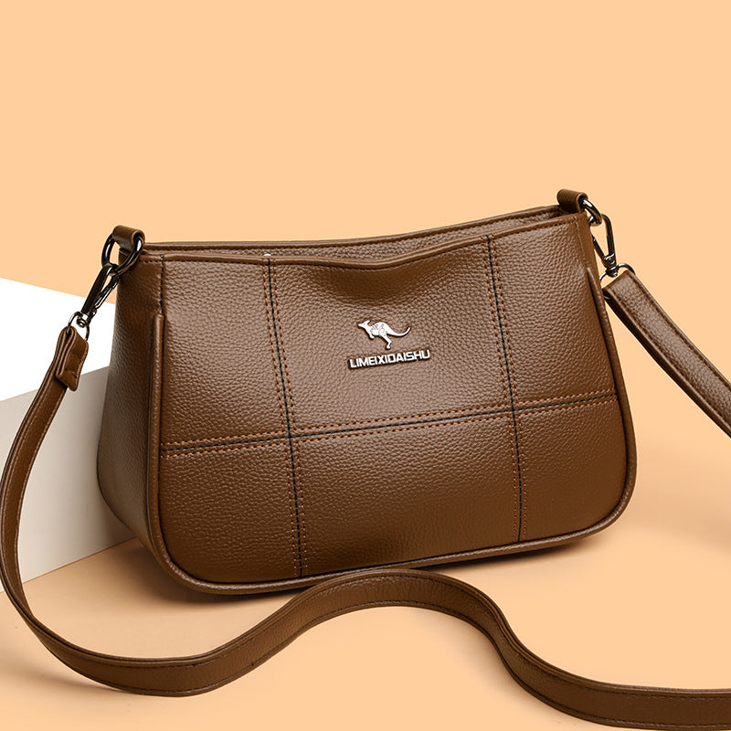 Bolso bandolera cuadrado pequeño con textura