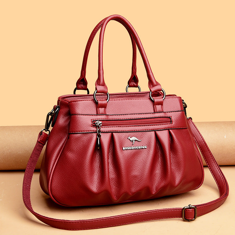 Bolso de mano de cuero