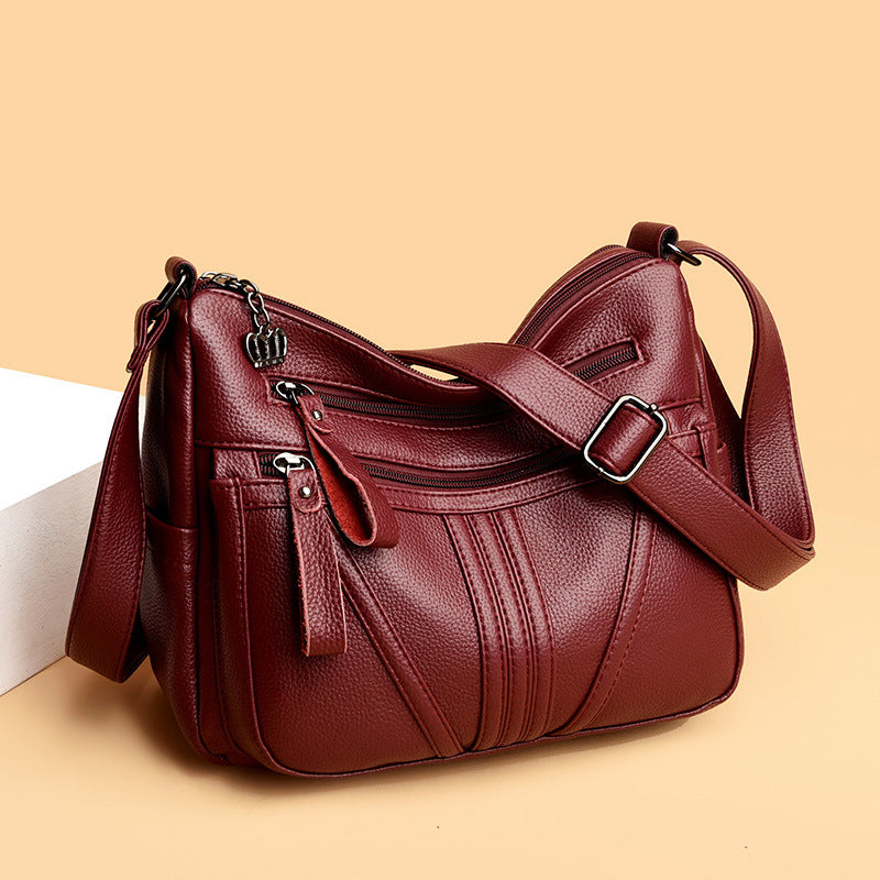 Nuevo bolso bandolera de piel suave y moderno