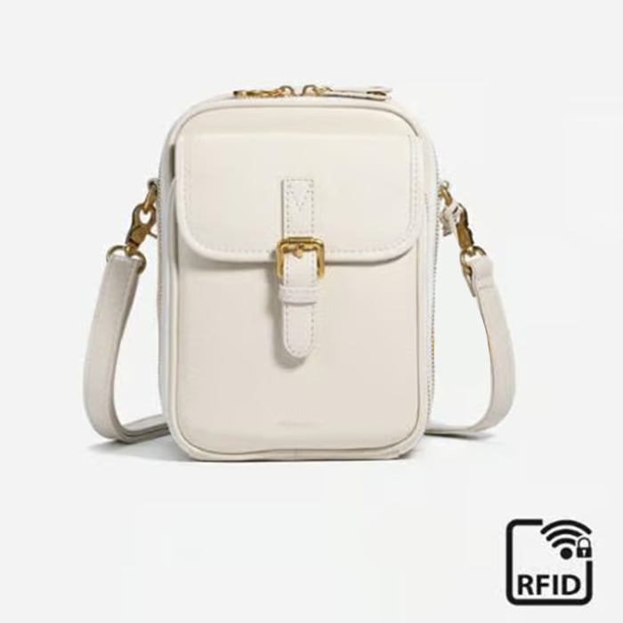 Bolso bandolera de piel