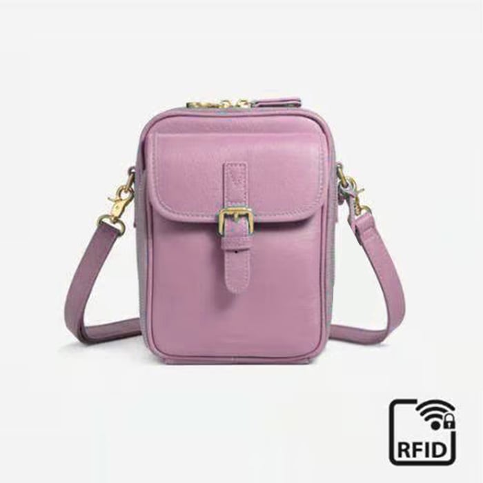 Bolso bandolera de piel