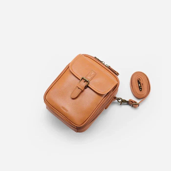 Bolso bandolera de piel