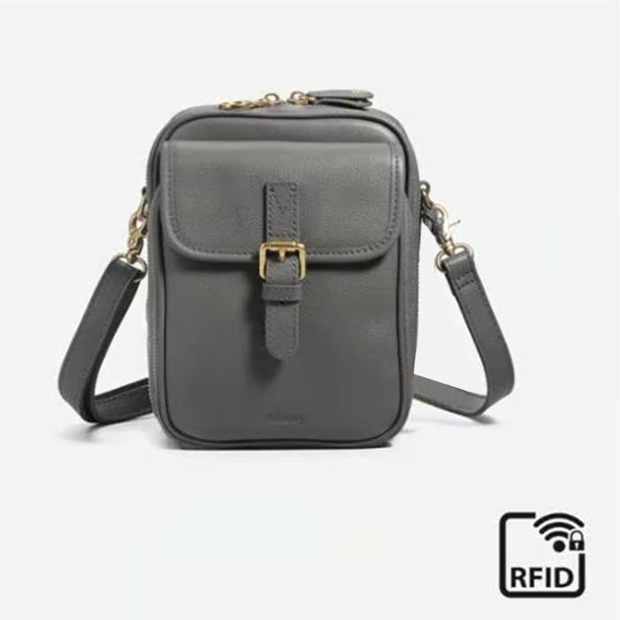 Bolso bandolera de piel
