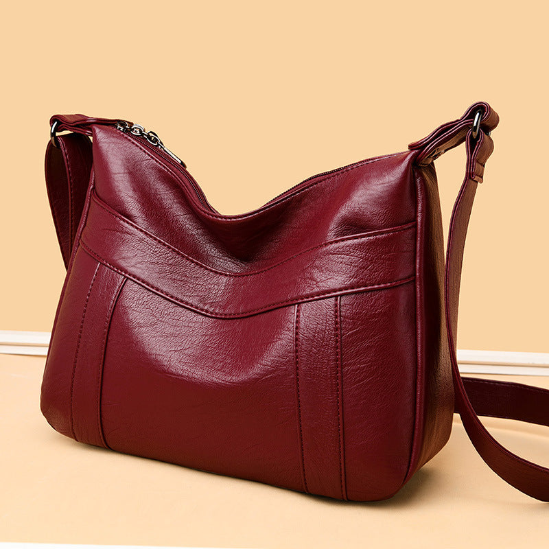 Bolso grande de mujer de piel suave y elegante