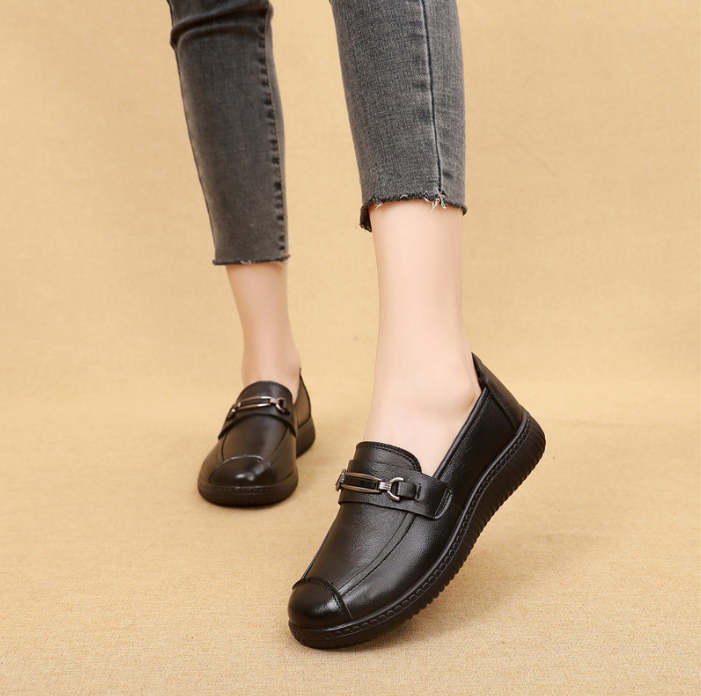 Zapatos Cómodos de Cuero para Mujer