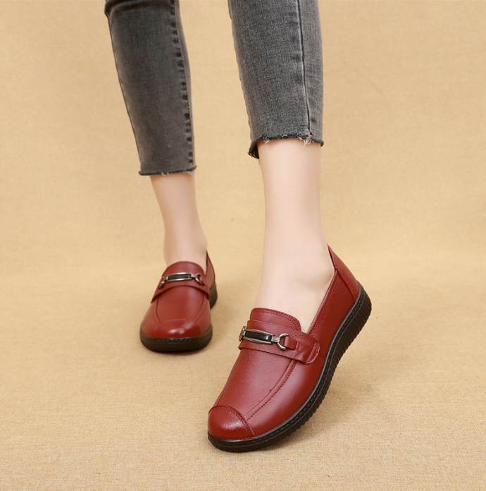 Zapatos Cómodos de Cuero para Mujer