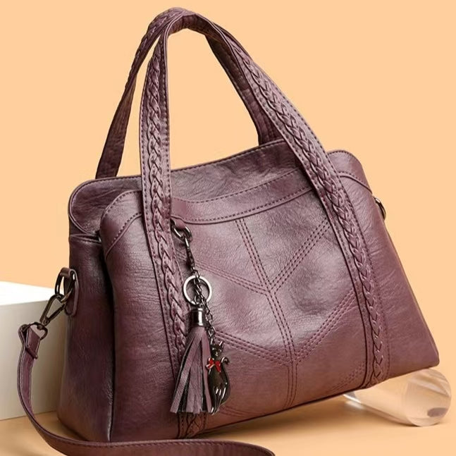 Bolsa de Mano Café Elegante para Mujer