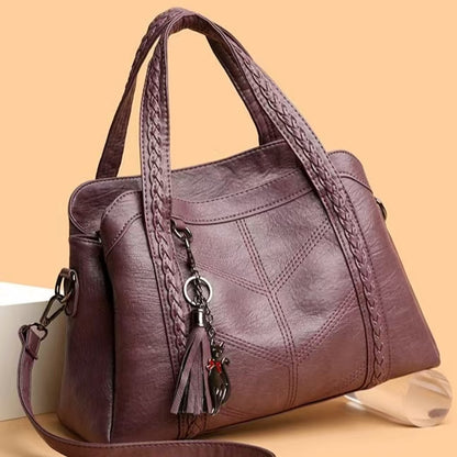Bolsa de Mano Café Elegante para Mujer