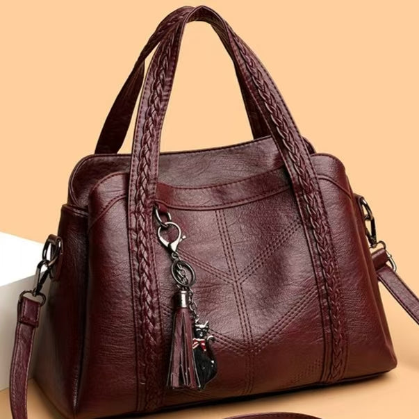 Bolsa de Mano Café Elegante para Mujer