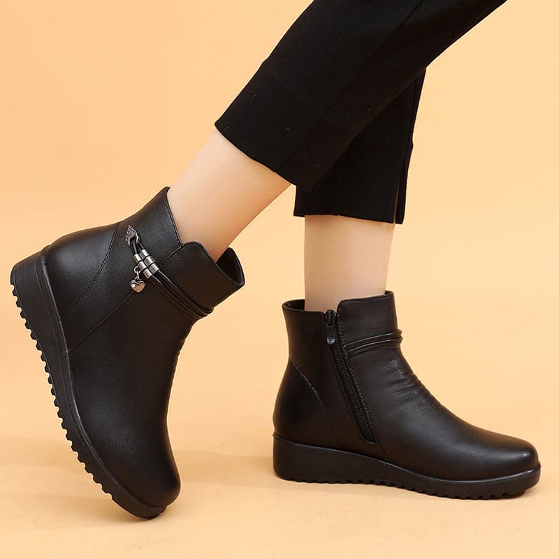 [100% piel de vacuno]  zapatos antideslizantes forrados