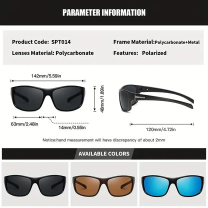 Gafas retro polarizadas cuadradas