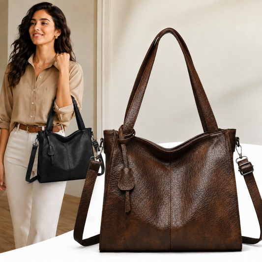 Bolsa tote de piel suave