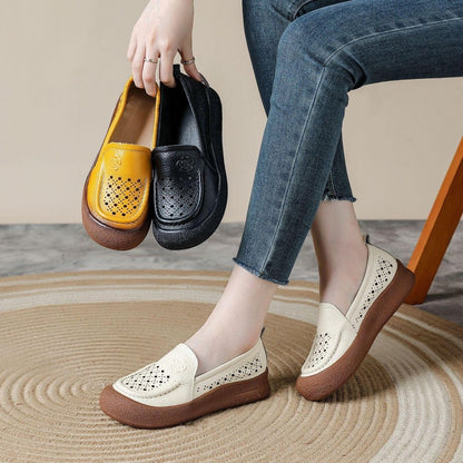 Zapatos Ortopédicos para Mujer de Piel Genuina con Suela Suave