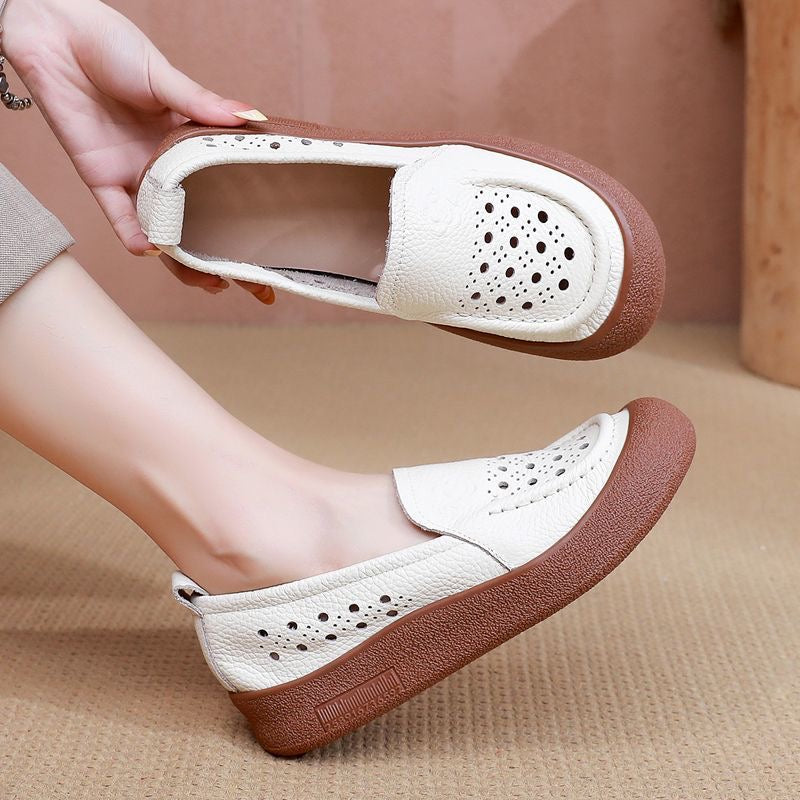 Zapatos Ortopédicos para Mujer de Piel Genuina con Suela Suave