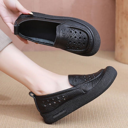 Zapatos Ortopédicos para Mujer de Piel Genuina con Suela Suave