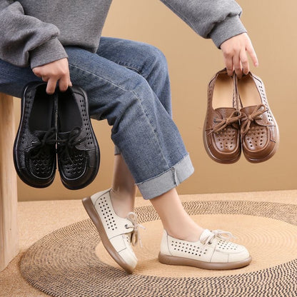 Zapatos de piel con cordones