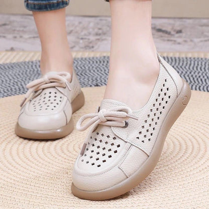 Zapatos de piel con cordones