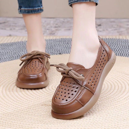 Zapatos de piel con cordones