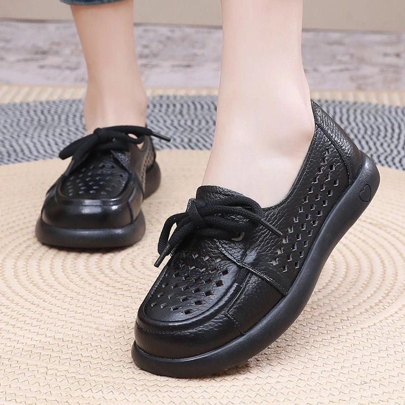 Zapatos de piel con cordones