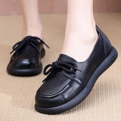 Zapatos de piel con cordones