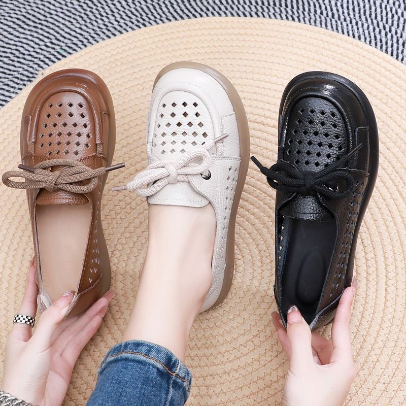 Zapatos de piel con cordones