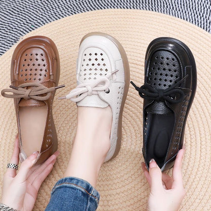 Zapatos de piel con cordones