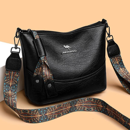 Bolso bandolera vintage multicapa