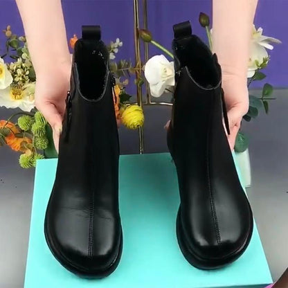 Botines Negros de Plataforma para Mujer